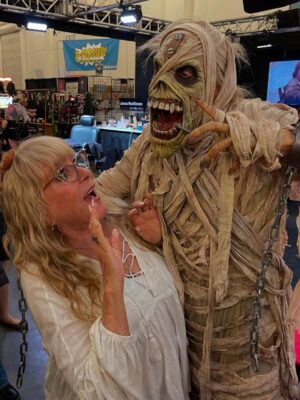 Ve Neill Instagram - Friday night @monsterpaloozaofficial with this amazing @stevelaporte_facemaker creation that the absolutely fabulous @greasepaintgirl also helped bring to life ✨💚 
@kevinkeppy as the wonderful model 
•
#monsterpalooza #makeup #makeupartists #ppi #ppipremiereproducts #sfx #sfxmakeup #sfxmakeuptutorial #sfxmakeupartist #specialeffectsmakeup #prosthetics #monsters
