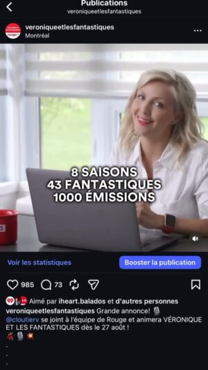 Véronique Cloutier Instagram - Y’aura de quoi fêter pendant « Le spectacle de la 1000e »!❤️🫰🏼

Procurez-vous vos billets avant qu’il n’en reste plus, le lien est en bio!👀