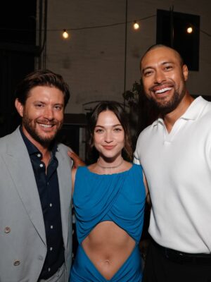 Violett Beane Instagram - This show! This dress! These people! 🦋

Couldn’t have asked for a better night celebrating #Countdown. First three episodes drop next week!! June 25th on @primevideo 

Styling by @itsamandalim assisted by @viktoriapetrovski 
Hair by @ericka_verrett
Makeup by meee
Thank you gals for making me feel extra cute!
Dress @christopher_esber 
Jewels @shayjewelry