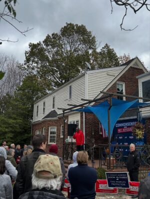 Winsome Earle-Sears Instagram - 📍Blacksburg - Stop 13

It was a cold day out in Blacksburg, but you all showed up because you know the importance of winning this election.

We want safe communities, a thriving economy, and successful schools. A vote for the Republican ticket is a vote for common sense and a Virginia that continues to win! 

Onward to Tuesday!