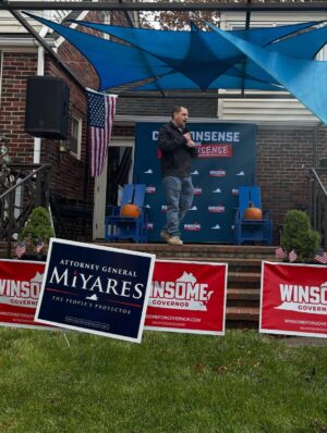 Winsome Earle-Sears Instagram - 📍Blacksburg - Stop 13

It was a cold day out in Blacksburg, but you all showed up because you know the importance of winning this election.

We want safe communities, a thriving economy, and successful schools. A vote for the Republican ticket is a vote for common sense and a Virginia that continues to win! 

Onward to Tuesday!