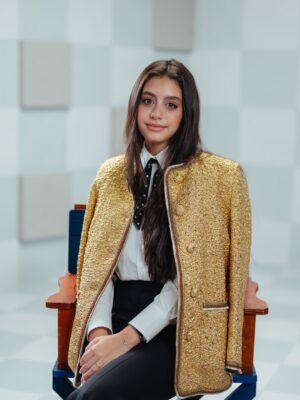 Yasmina El-Abd Instagram - lovely time in beautiful Abu Dhabi with @bridge 💙🇦🇪

wearing full @maisonvalentino 
glammed by @aiza_q 

📸: @mohamedelnadry