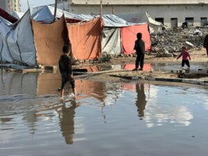 Yasmine Al Massri Instagram - Rain that soaks to the bone, with nowhere to get dry. 

The rain in Gaza is flooding tents, soaking shelters and destroying the only belongings that Palestinian people have. 

It is more than devastating. Palestinians have been surviving through a genocide, through continuous bombardment, homes and community crumbling into rubble, famine and starvation, a complete destruction of health infrastructure. And now, the rain is destroying and dampening any refuge or shelter that existed. 

Our partners are doing everything they can, but in the face of such destruction, it is harder than ever to create conditions that can keep people safe or give them the chance to heal. 

At least 347 people, including 136 children, have been killed in Israeli attacks since the ceasefire was declared, while Israel has continued to block aid and desperately needed medical supplies. 

We call on the international community to act, and to hold Israel’s Government accountable for war crimes. 

Please share. Please donate to support our partners work via the link in our bio. 

End the genocide. 

Images from our partner @aneraorg