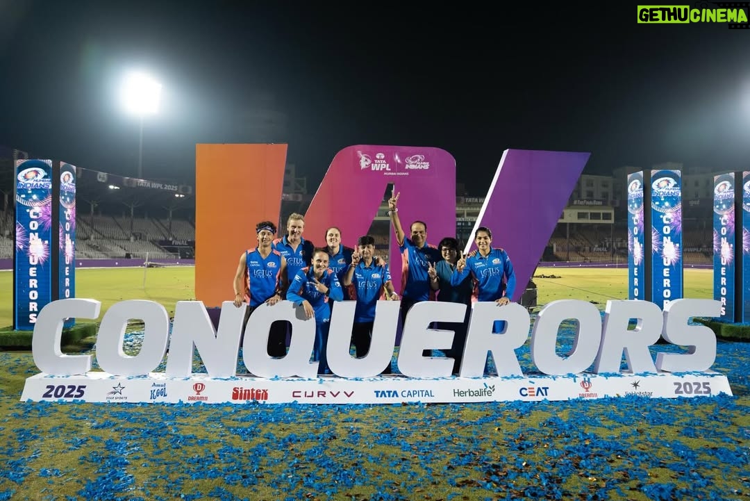 Yastika Bhatia - 64.1K Likes - Thank you to the entire Mumbai Indians family for the support, faith, and opportunities. I’ll always carry these memories with me.
@mumbaiindians 💙