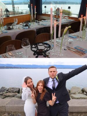 Zeynep Özkaya Instagram - Let’s celebrate love in Geneva🥹❤️🥂