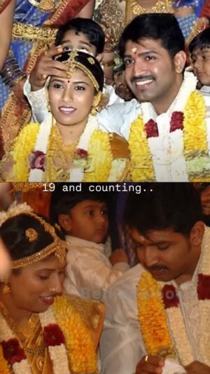 Aarthi Mohan Instagram - Life is so much better with you by my side....
Never a dull day thangam ♡ 
Happy 19!!!
.
.
.
#19andcounting #anniversary #myman avanumnaanum