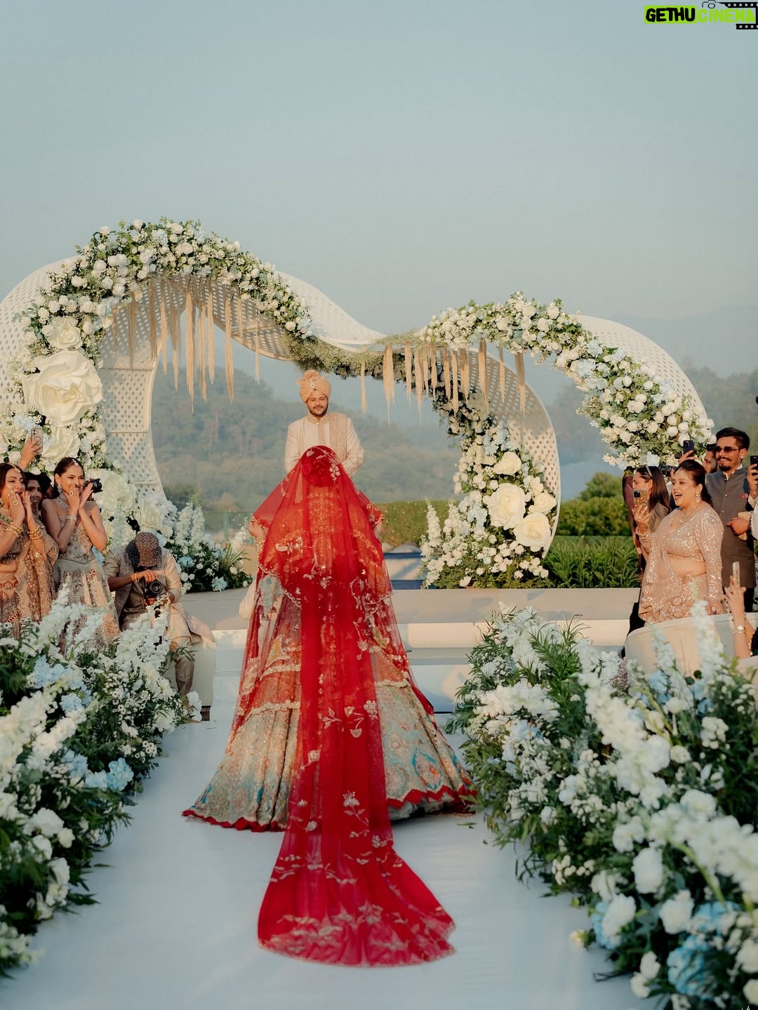 Aashna Hegde - 612.5K Likes - 8th Dec 2025 🤍 the day I got to marry the love of my life TWICE! 

Growing up I didn’t really believe in the institution of marriage. I never dreamed of having a wedding, never thought about a wedding lehenga but I’ve always dreamed of finding my person - my happily ever after! 
& my husband is everything I could wish for!
I don’t think it has really sunk in yet but my heart is so full that now I get to spend the rest of my life with my best friend! 
🤍

Aashna’ Outfit: @rimpleandharpreet
Addy’s Outfits: Custom @rimpleandharpreet
Both Jewels: @therahjewels
Kaleeras: Custom @make_my_chooda
Styled by: @dollaypop 
Asst: @naishasinghvi @soph.i.a_
Makeup, Hair & Draping: @shradhaluthra
Photography: @fourfoldpictures
Planner: @ferriswheeldiaries 
Decor Design & Execution: @dbspaces
Bar Experience: @delicocktailhous