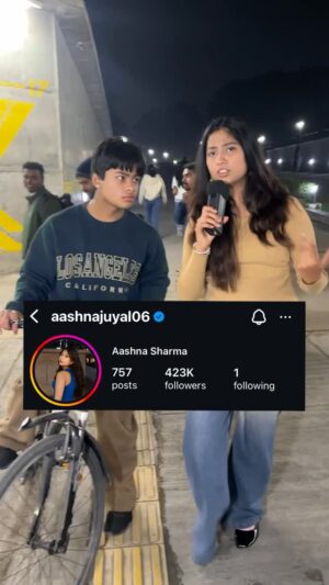 Aashna Juyal Instagram - 1 Million before February 2026🫡🫰

#explore #fyp #aashnajuyal #voxpop #viral