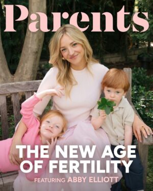 Abby Elliott Instagram - @thebearfx’s Abby Elliott opens up about her fertility journey to help others feel less alone. Swipe and tap the link in bio for more on our fertility issue. 🌸 ⭐️: @lilcutieforever ✍🏼: @anna_halkidis #parents 

Credits:
Photographer: @sarahdavis 
Hair: @barbdoeshair
Makeup: @lorencanbymakeup 
Styling: @tabitharsanchez 
Location: @thegarland