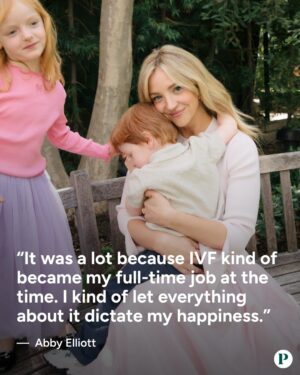 Abby Elliott Instagram - @thebearfx’s Abby Elliott opens up about her fertility journey to help others feel less alone. Swipe and tap the link in bio for more on our fertility issue. 🌸 ⭐️: @lilcutieforever ✍🏼: @anna_halkidis #parents 

Credits:
Photographer: @sarahdavis 
Hair: @barbdoeshair
Makeup: @lorencanbymakeup 
Styling: @tabitharsanchez 
Location: @thegarland