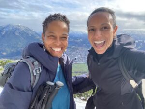 Afua Hirsch Instagram - I never, ever imagined writing this.

When we met in Ghana, people refused to accept we were not the same person. 

They just could not tell us apart. You from Guyana and me Ghanaian British, looking actually pretty different in my opinion! None of it mattered, we were one. 

And we were one. We travelled the world together - look at us here, the Alps, all the way to Germany for Renaissance, NYC, London, Norfolk… we missed flights together - never exchanging even a single angry word. 

We raised our girls together, cried, laughed, literally climbed actual mountains together.

When you uncovered your illness, I was convinced we would solve it, like every other problem that came our way. I hoped jollof rice and kpapashitor salmon might help cure you. For a minute, it seemed to work: food, friendship, medicine, rest, love… you were so loved by so many, we all surrounded you, and we could laugh, and hope. 

You are gone now, and I have to make sense of a world without you. Your beauty, your light, your kindness, your vision for a better future. Not just for us. Not just for our girls. For every black girl - this was the work to which you devoted your life. 

I love you. I admire you. I miss you. I grieve for you. I laugh for you. I will never stop thinking of you. 

Rest in power Feyi ✨