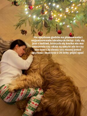 Agnieszka Sienkiewicz Instagram - A jak u was tym przedświątecznym pędem i presją? 
Polecam wrzucić na luz i odpuścić sobie bycie idealną “panią domu” :-) 

Żebyście za dwa tygodnie na święta cieszyły się ze spotkań z bliskimi, a nie były wykończone sprzątaniem i gotowanie i jeszcze spłukane 🤪🤪🤪
