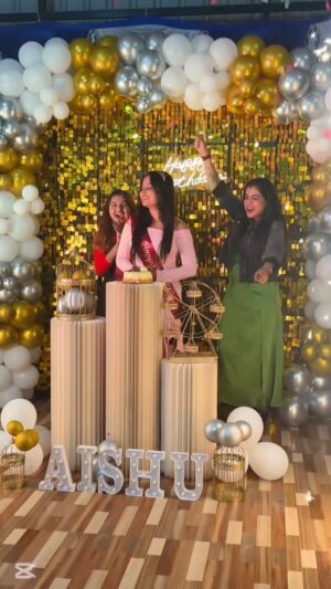 Aishu Iyer Instagram - Lyrics  Says it all Aste 🥺🧿Happy Birthday Aishu ma😘❤️

Event by @lg__events