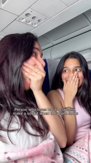 Akancha Sharma Instagram - Second Hand Embarrassment Guaranteed 😌🤌✨
•
•
•
•
#girlstrip #sisters #flight #funnyvideos #foryoupage #foryou #reelsvideo #explore #trending #siblings #relationships