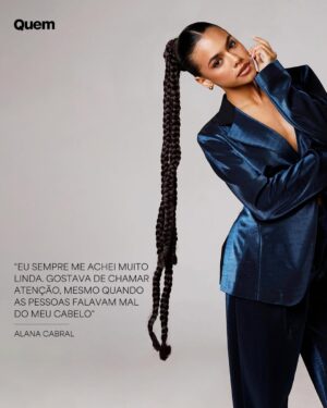 Alana Cabral Instagram - Para @alanacabral.oficial , protagonizar não é só ocupar o horário nobre: é inspirar outras mulheres a se amarem. Aos 18 anos, a atriz sente o peso e a beleza de ser referência em ‘Três Graças’. Joélly, sua personagem impulsiva e cheia de personalidade, conquistou as jovens: “As meninas negras me olham com um olhar de admiração que eu gostaria de ter tido quando era criança”. Criada em uma família formada majoritariamente por mulheres negras, Alana aprendeu cedo a celebrar a própria diferença e a autoestima: “O que eu mais amava era ajudar outras meninas iguais a mim a chamarem atenção junto comigo”. Essa vivência se reflete em sua personagem. Na novela, a jovem enfrenta uma gravidez precoce, e a atriz vê ali a chance de quebrar tabus: “Se a minha imagem já é uma quebra de tabu, eu fico muito feliz”. Em conversa com a repórter @gabiantualpa , Alana também fala sobre como lida com a fama, as críticas e o reconhecimento. Com muitos planos, ela revela que já sonha com papéis mais complexos, como vilãs poderosas. No link da bio, leia a entrevista completa!

Créditos:
Foto: Guilherme Lima
Beleza: Yago Maia
Moda: Juliano e Zuel