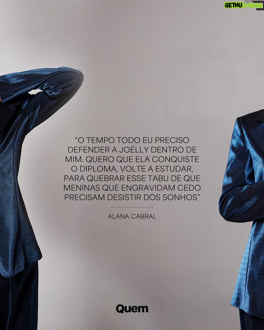 Alana Cabral - 4.4K Likes - Para @alanacabral.oficial , protagonizar não é só ocupar o horário nobre: é inspirar outras mulheres a se amarem. Aos 18 anos, a atriz sente o peso e a beleza de ser referência em ‘Três Graças’. Joélly, sua personagem impulsiva e cheia de personalidade, conquistou as jovens: “As meninas negras me olham com um olhar de admiração que eu gostaria de ter tido quando era criança”. Criada em uma família formada majoritariamente por mulheres negras, Alana aprendeu cedo a celebrar a própria diferença e a autoestima: “O que eu mais amava era ajudar outras meninas iguais a mim a chamarem atenção junto comigo”. Essa vivência se reflete em sua personagem. Na novela, a jovem enfrenta uma gravidez precoce, e a atriz vê ali a chance de quebrar tabus: “Se a minha imagem já é uma quebra de tabu, eu fico muito feliz”. Em conversa com a repórter @gabiantualpa , Alana também fala sobre como lida com a fama, as críticas e o reconhecimento. Com muitos planos, ela revela que já sonha com papéis mais complexos, como vilãs poderosas. No link da bio, leia a entrevista completa!

Créditos:
Foto: Guilherme Lima
Beleza: Yago Maia
Moda: Juliano e Zuel