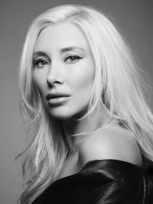 Alexandra Vino Instagram - Portraits with @erezsabag 
Hair by @hairbydavidcotteblanche 
Leather by @yigalazrouel 
🤍Top by @onlyhearts1978 
🖤🤍🖤🤍🖤