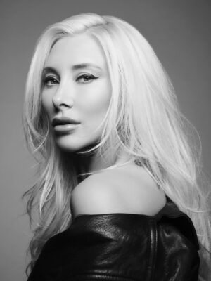 Alexandra Vino Instagram - Portraits with @erezsabag 
Hair by @hairbydavidcotteblanche 
Leather by @yigalazrouel 
🤍Top by @onlyhearts1978 
🖤🤍🖤🤍🖤