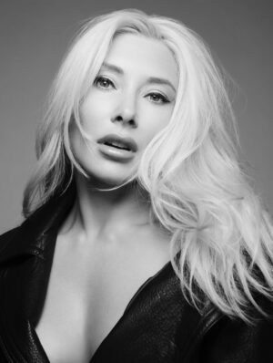 Alexandra Vino Instagram - Portraits with @erezsabag 
Hair by @hairbydavidcotteblanche 
Leather by @yigalazrouel 
🤍Top by @onlyhearts1978 
🖤🤍🖤🤍🖤