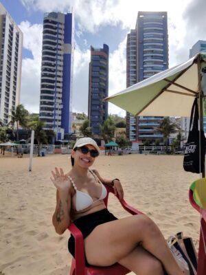 Alice Carvalho Instagram - de ferias eu e michael agora só depois