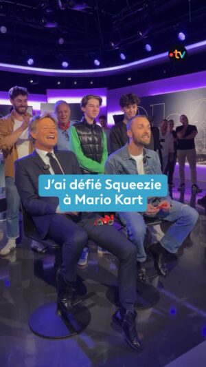 Alice Taglioni Instagram - On a fait une petite partie de Mario Kart avec @xsqueezie à la fin du tournage de 20h30 Le Dimanche... Je vous laisse deviner qui a gagné ! 😂🏎 #gaming 

#squeezie #mariokart #coulisses