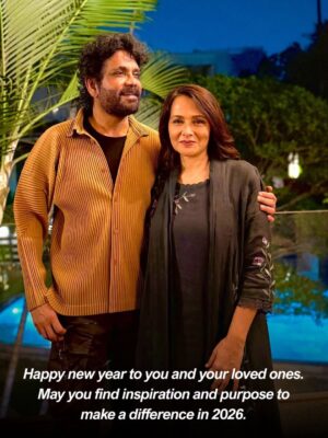 Amala Akkineni Instagram - Happy new year to you and your loved ones. May you find inspiration and purpose to make a difference in 2026.