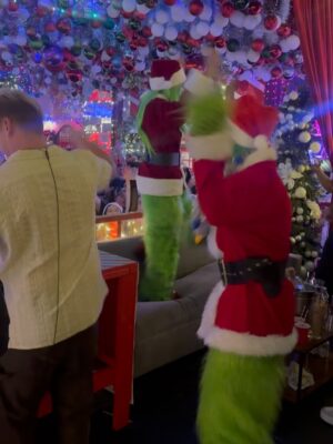 Amber Stevens West Instagram - I didn’t take enough photos but Santa Con was one to remember. Thanks @damiendouglas_ and @itsjhonelucas for the funniest night I’ve had in a long time 😂