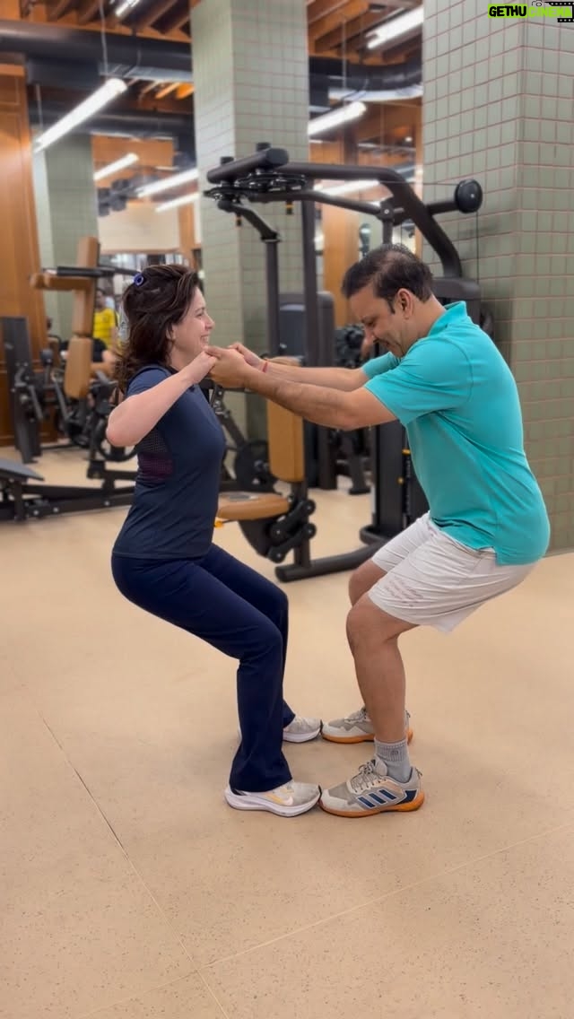 Amrita Raichand - 1.1K Likes - I love it when a new week starts with a bang!!! A fun challenge with my gym buddies where clearly  the worst performer was my hubby @raichand_50 😂 Big shoutout to @anas.vadgama & @neil_physiosenpai for being absolute sports and jumping into the challenge without batting an eyelid! ❤️💪❤️ Make this your #mondaymotivaton too! Try this challenge with those you love working out with and don’t forget to tag me 😉💪 #amritaraichand #fitnessfirst