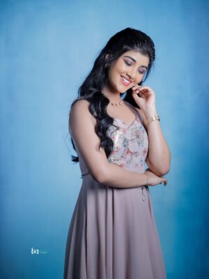 Amrutha Prem Instagram - Turned into Princess for a moment 🤎🎀

Shot by: @portrait_by_acchu 
Wearing: @haritva_designer_studio 
Makeup: @arushmakeover 
Hair: @blushberry_makeovers