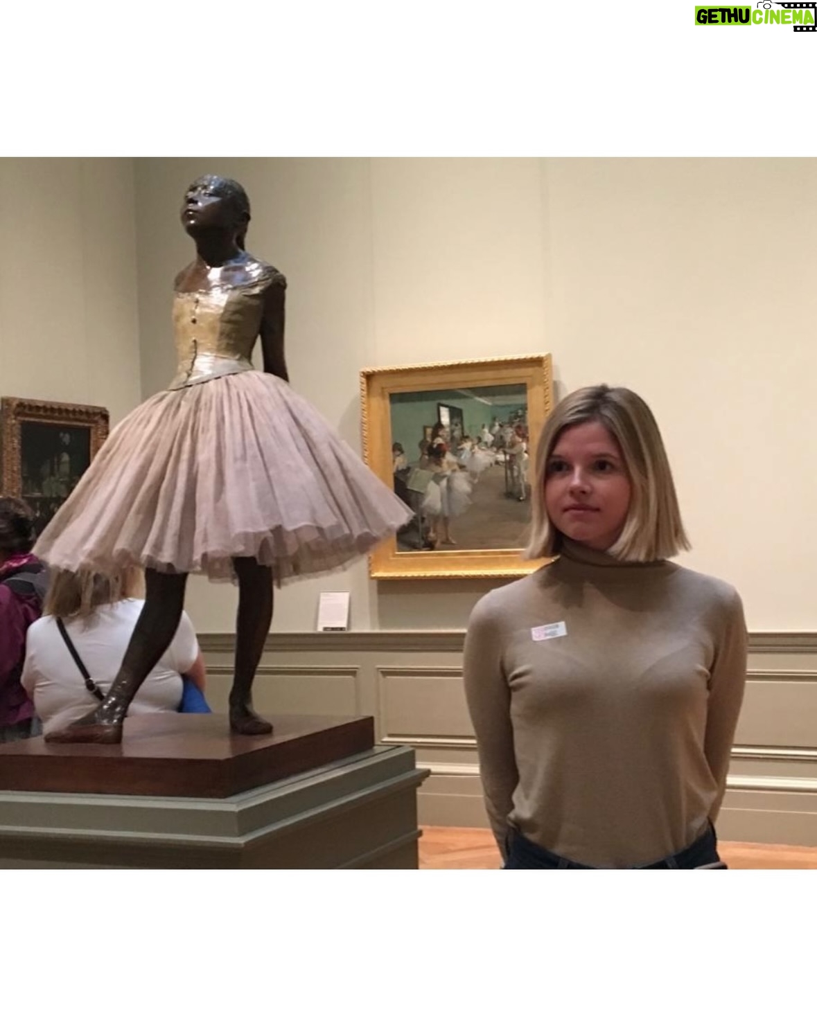 Ana Mulvoy-Ten - 4.5K Likes - Standing alongside The Artist himself - Degas @officialdannyhuston. The second photo is one my mum sent me: seven years ago at The Met, standing next to this Degas ballerina - little did I know I’d be stepping into this world seven years later 🖼️🎥🩰