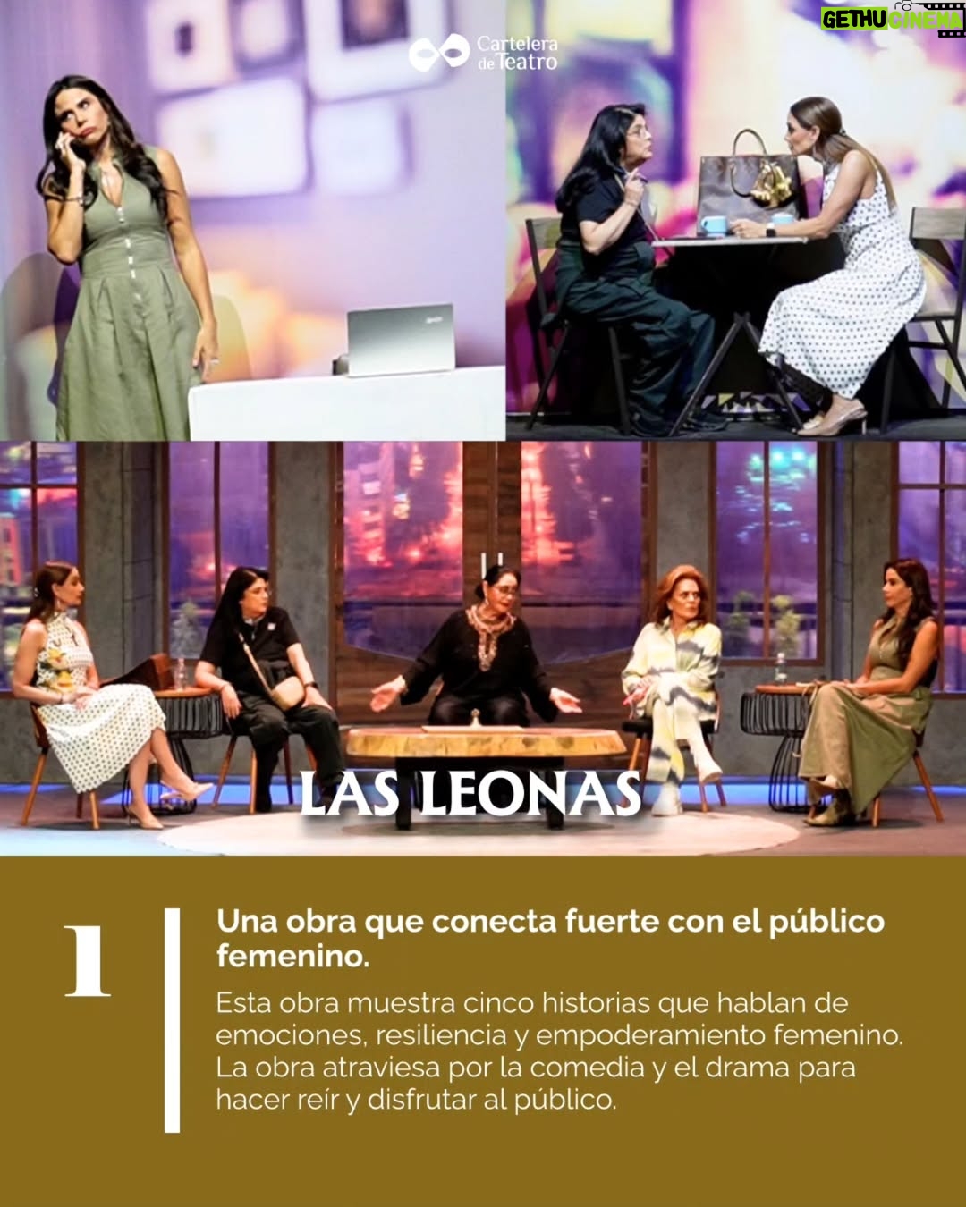 Ana Patricia Rojo - 883 Likes - Las leonas se presenta en el Teatro México. Te contamos tres razones para ver esta exitosa obra. Además tenemos en un precio especial para ti en www.carteleradeteatro.mx.

#Teatro #cdmx #angélicaaragón #anapatriciarojo #marapatriciacastañeda #victoriaruffo #lupitajones #paolarojas