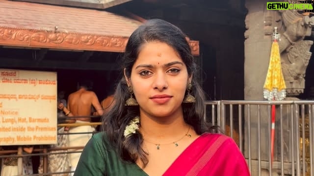 Anagha Narayanan - 27.1K Likes - .
.
Keeping it sweet and real, as always😌
.
📷 : @_me.anjnakamal_ 
.
.
.
.
.
.
.
.
#fyp #explore #viral #love #trending #instagram #temple #aesthetic
