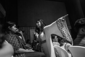 Anagha Narayanan Instagram - Moments from ‘Hand of God ‘
an interactive installation written and directed by @prarun . 

Grateful for the stage, the trust, and every bit of support that made this journey possible❤️
📷 : @rohit_krish 

.
.
.
.
.

.
.
.
.
.
.
.
.
.
.
.
.
.
.
.
.
#theatre #actor #instagram #fyp #viral #love #explore