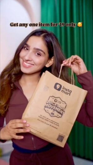 Anaya Pratap Instagram - This is what a smart grocery deal looks like 🔥🛒

Ordered from @instamart and got fresh items at local market-level prices, delivered straight to my doorstep without the extra effort.

Just place a ₹99 order and unlock any 1 fresh item for only ₹9.

If you’re an active user, this offer is genuinely worth trying plus refunds are simple and hassle-free 

Order now on @instamart ⚡