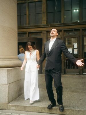 Anjelica Bette Fellini Instagram - On a quiet Wednesday morning at City Hall in Brooklyn, I married my best friend ❣️ 

📷 by @anjelicafellini
