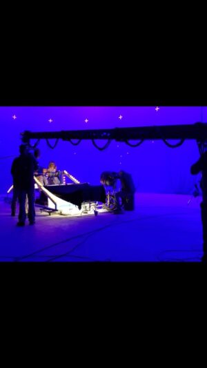 Anniston Price Instagram - Season 3 behind the scenes! This season was just pure childhood joy! Carnival rides, set pups, and so many fun memories. It was our first time 1) getting audio wired, 2) green (well blue) screen work, and 3) being on set without our twin because we alternated days. #strangerthings3 #behindthescenes #hollywheeler