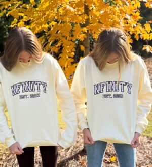 Anniston Price Instagram - It’s sweater weather, and we have the perfect comfy mock neck to keep us warm! This cute Nfinity top gives all the fall vibes and drops November 14th! #sweaterweather #nfinity #twins