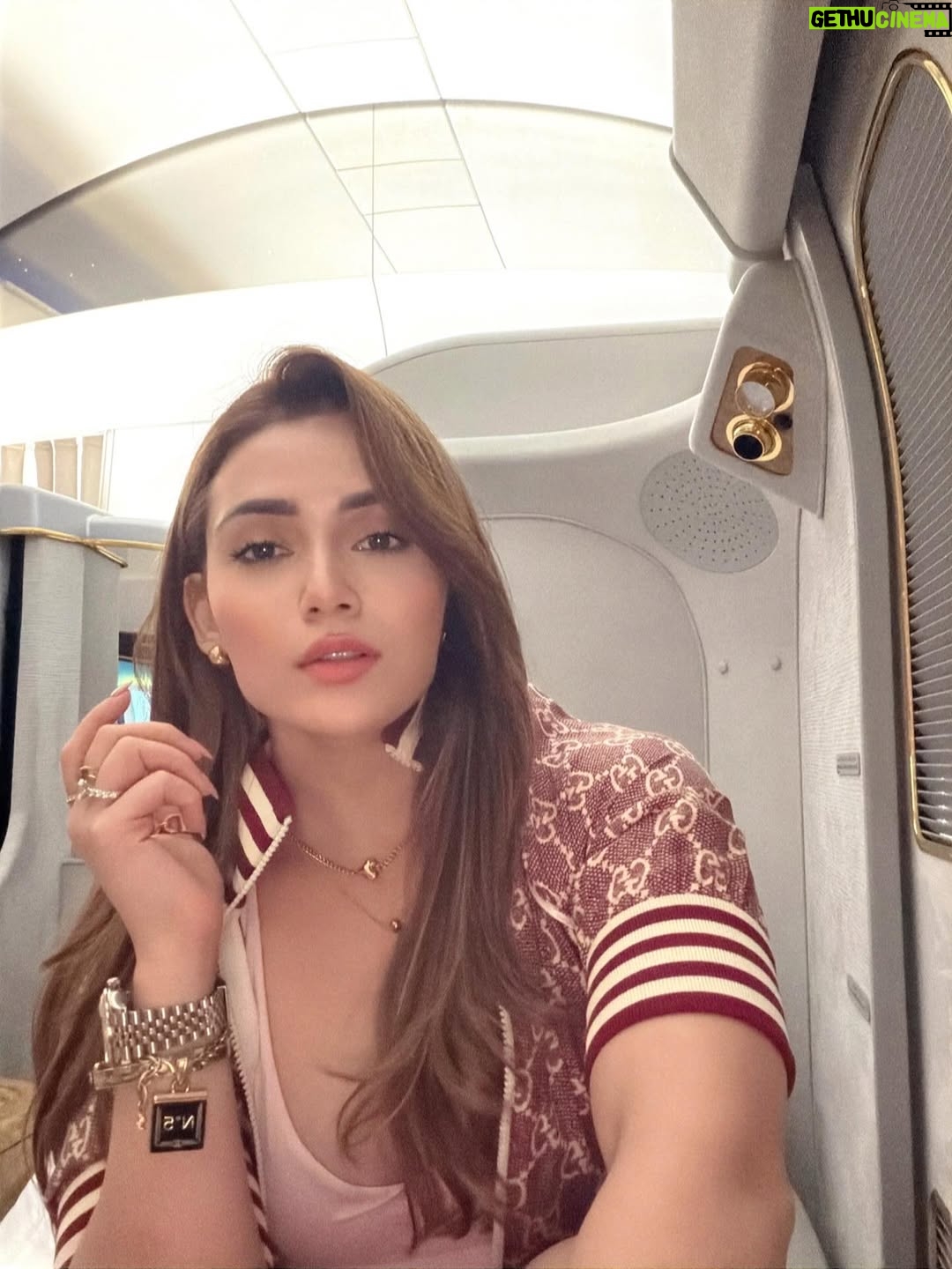 Apurva Mehrotra - 12.9K Likes - Quick escape from pollution ✈️
.
.
.
.
.
.
.
.
#fly #dubai #firstclass #emirates #travel #luxury #lifestyle #selfie #mood #good #vibes #blessed #happy #family #love #instafashion #instamood #instapic