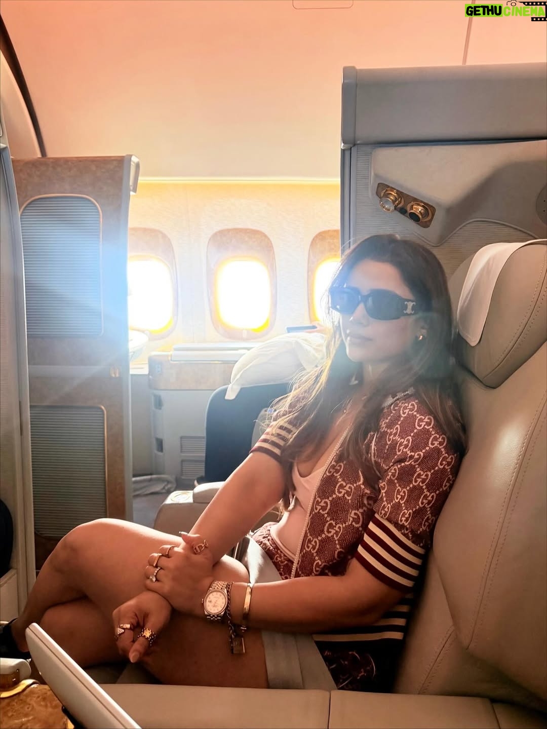 Apurva Mehrotra - 12.9K Likes - Quick escape from pollution ✈️
.
.
.
.
.
.
.
.
#fly #dubai #firstclass #emirates #travel #luxury #lifestyle #selfie #mood #good #vibes #blessed #happy #family #love #instafashion #instamood #instapic