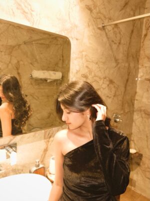 Aradhya Singh Instagram - I know that dress is karma🖤🕷️🔥✨