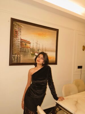 Aradhya Singh Instagram - I know that dress is karma🖤🕷️🔥✨