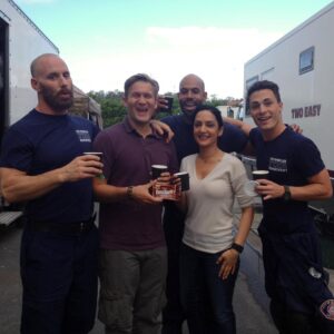Archie Panjabi Instagram - 🔟 years since San Andreas shook things up! 🪨💥‼️

Loved every minute with this cast & crew. So many laughs on set!