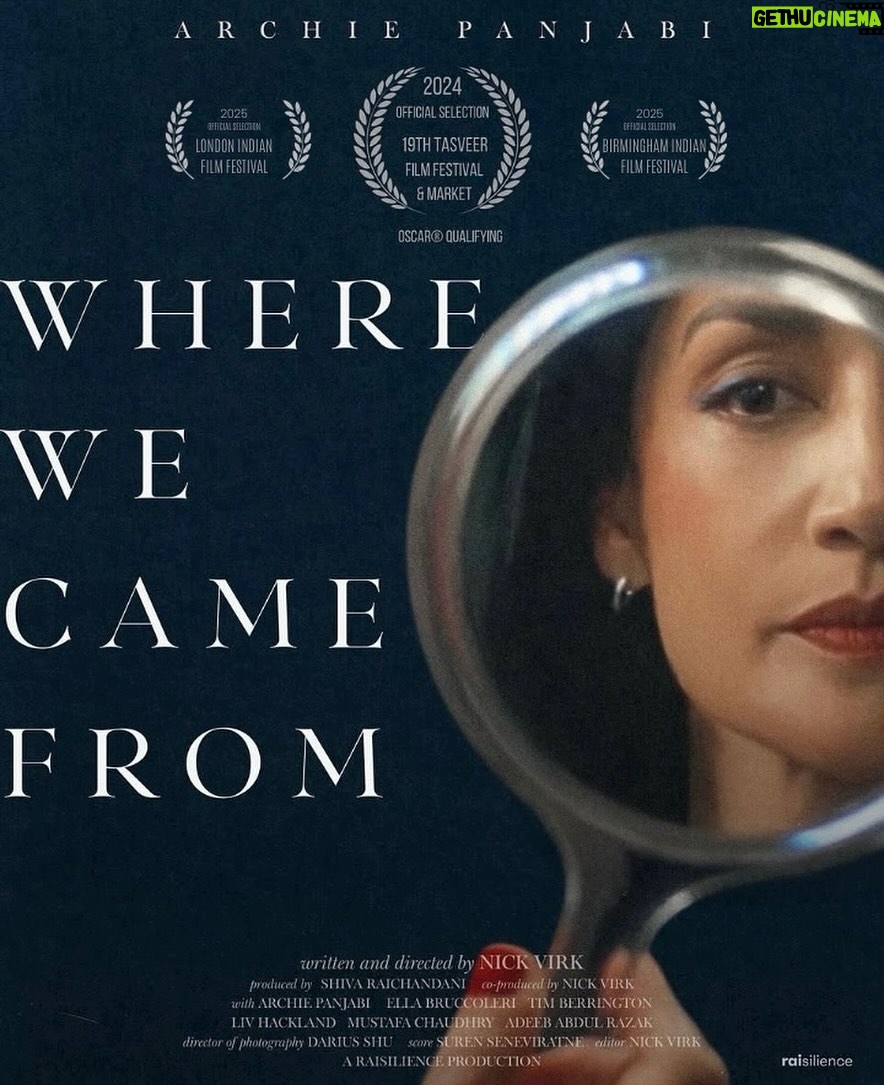Archie Panjabi - 2.5K Likes - Thrilled to share that Where We Came From is now being shown at the London Indian Film Festival & Birmingham Indian Film Festival after being selected at the Palm Springs Intl ShortFest & Oscar-Qualifying 19th Tasveer Film Festival. 

Where We Came From is a psychological study of disconnection, complicity, & the lingering effects of colonialism 

I loved working with such a passionately creative, dedicated, and grounded team #wherewecamefrom 

Director / Writer: @harnick_virk 
Producer: @shivaraichandani