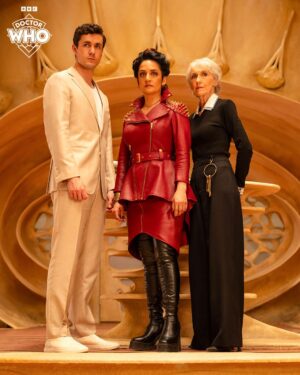 Archie Panjabi Instagram - Meet the Unholy Trinity.... Archie Panjabi joins #DoctorWho as legendary character the Rani!