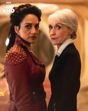 Archie Panjabi Instagram - Meet the Unholy Trinity.... Archie Panjabi joins #DoctorWho as legendary character the Rani!