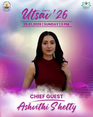 Ashvithi Shetty Instagram - The stage gets brighter! š
Cine Actress and professional dancer @ashvithi_shetty joins us as the Chief Guest for UTSAVā26 š„
An evening of art, rhythm and celebration awaits! āØ