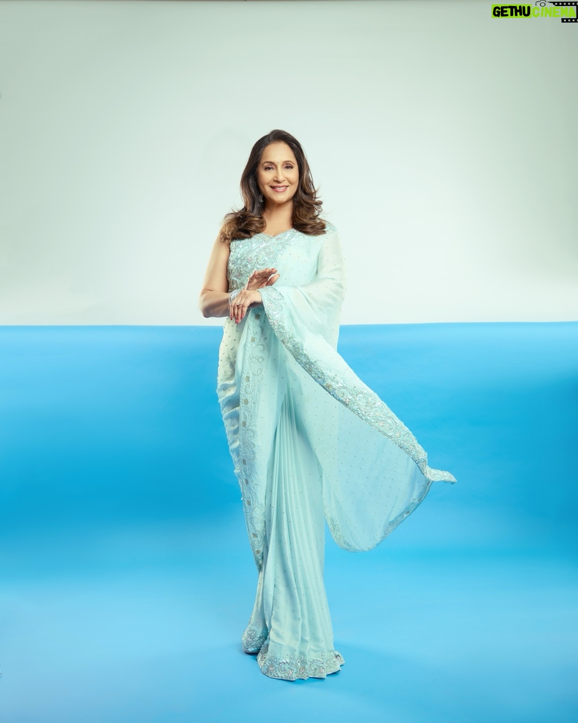 Ashwini Bhave - 4.8K Likes - This calm blue feels like me… soft, peaceful, and shining in my own way.✨🌕💙🤍
#saree  #ethnic #ashvinibhave #blue
.
.
.
Clicked by📸 - @shrutisbagwe
Hair - @sudhahairstylist
Makeup by - @ayakarkiran @makeupby_kiran18
Assisted by - @pragati.g.s
.