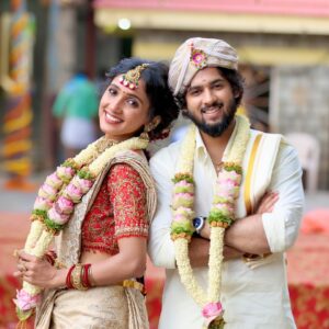 Asiya Firdose Instagram - Lights, camera, marriage! Shravani & Subbu are now one — all thanks to your love and support! ✨
.
.
.
#shravanisubramnayamaduve #zeekannada #shravani #subbu #shravanisubramanya #actors