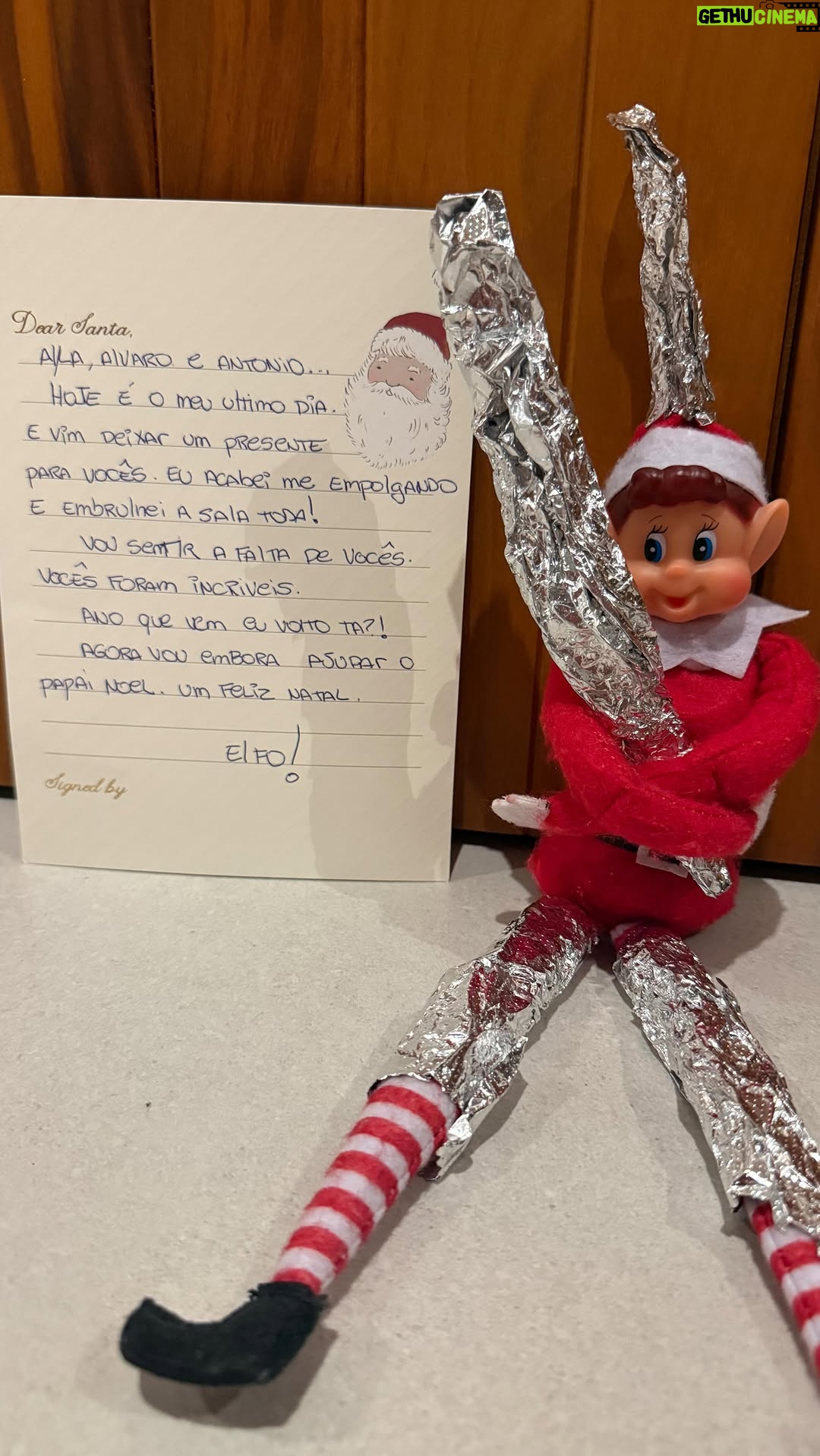 Bárbara Evans - 3 Likes - Último dia do nosso amigo Elfo.
Foram 24 dias de muita diversão, trabalho e criatividade 🤣
Até o ano que veem!!!
Vem papai Noel 🎅🏻 
#elf #elfo