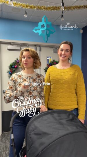 Barbara Niven Instagram - The heart of #TheChristmasBaby starts right here on set - thoughtful details, warm moments, and a story built around family 💜 Tune in to the premiere on Sunday at 8/7c, next day on @Hallmarkplus!